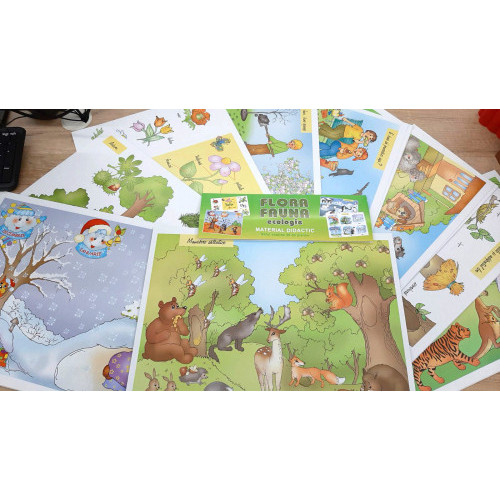 Planșe Floră Faună Ecologie (material didactic)