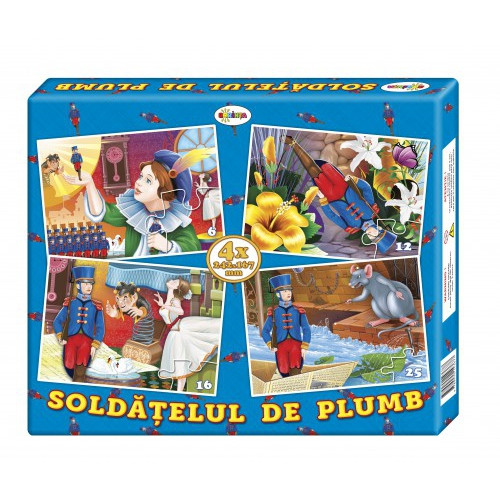 Puzzle Soldățelul de plumb (4 imagini în cutie)