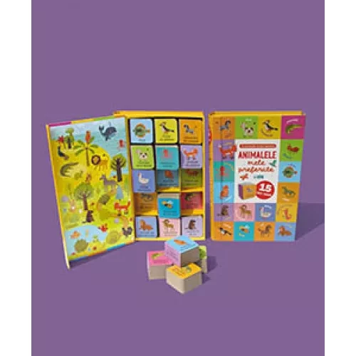 Animalele mele preferate. 15 cărți-cuburi