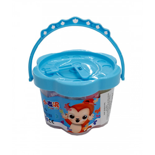 Plastilină în căldărușă - 12 culori