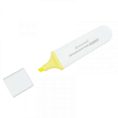 Marker evidențiator Centropen-Style. Galben Pastelat