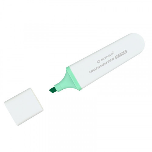 Marker evidențiator Centropen-Style. Verde Pastelat