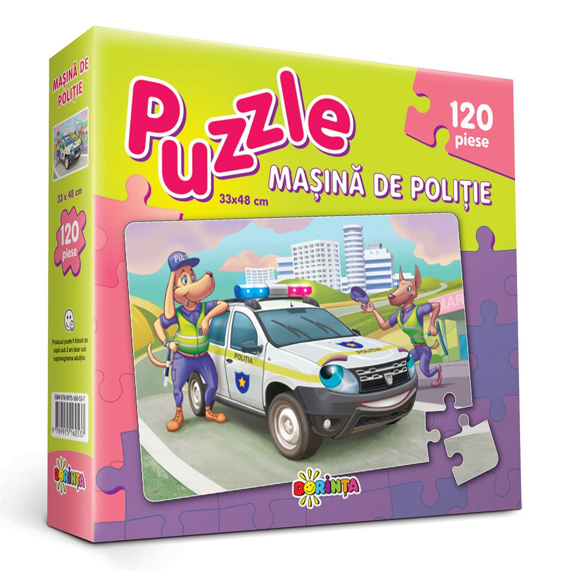 Puzzle Mașina de Poliție 120ps.