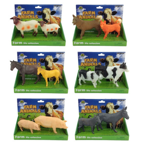 Set 2 figurine - Animal domestic cu pui