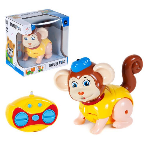 Maimuțică teleghidată interactivă cu muzică si lumini