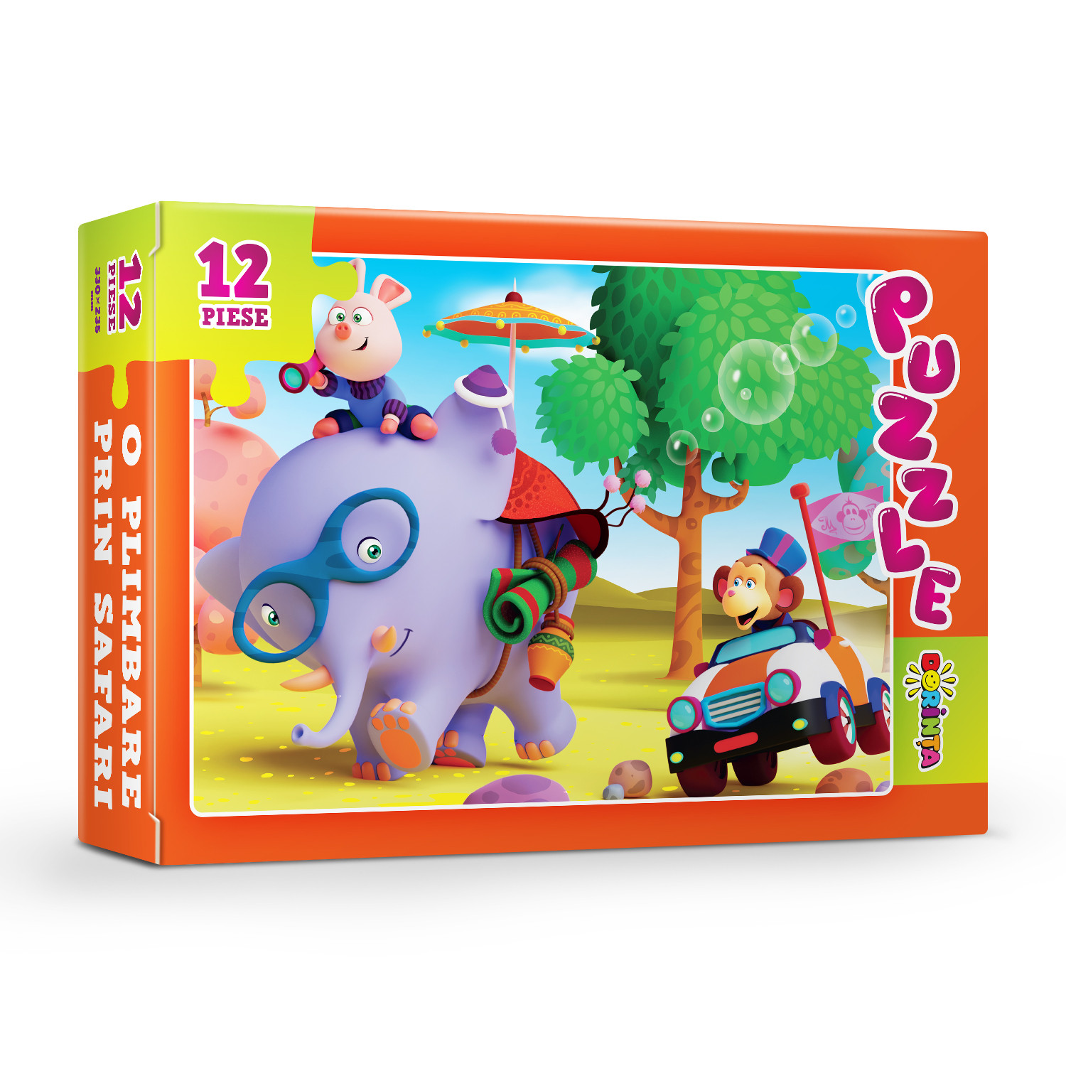 Puzzle 12ps. O plimbare prin safari