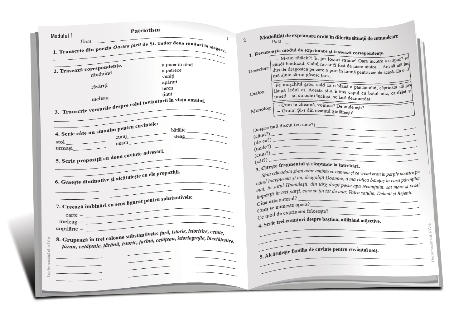 TEMA la Limba română cl.4