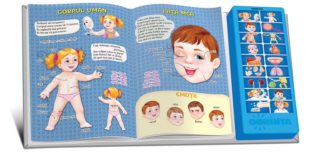 Carte cu sunete. Corpul meu