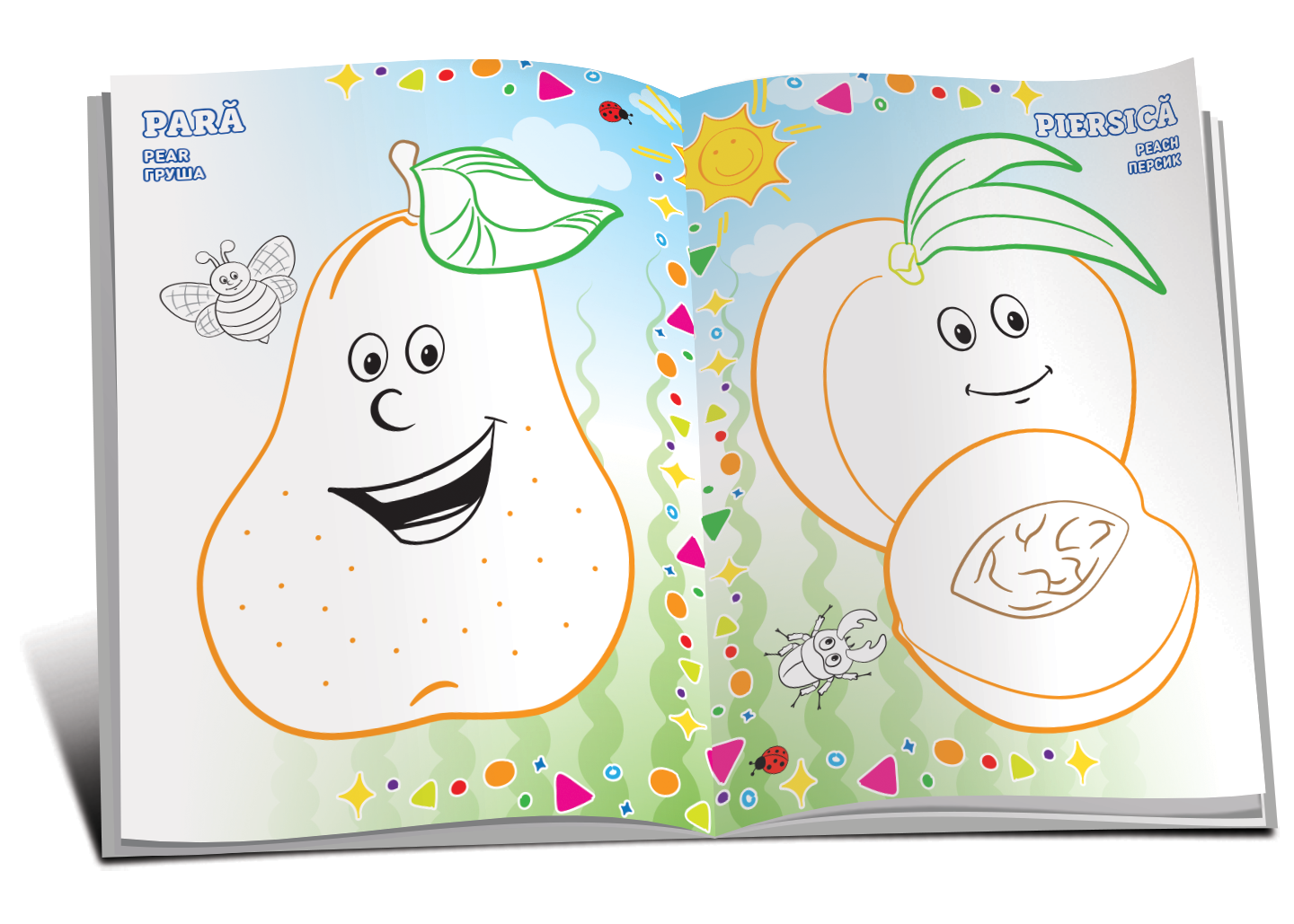 Marea carte de colorat. Fructe și legume