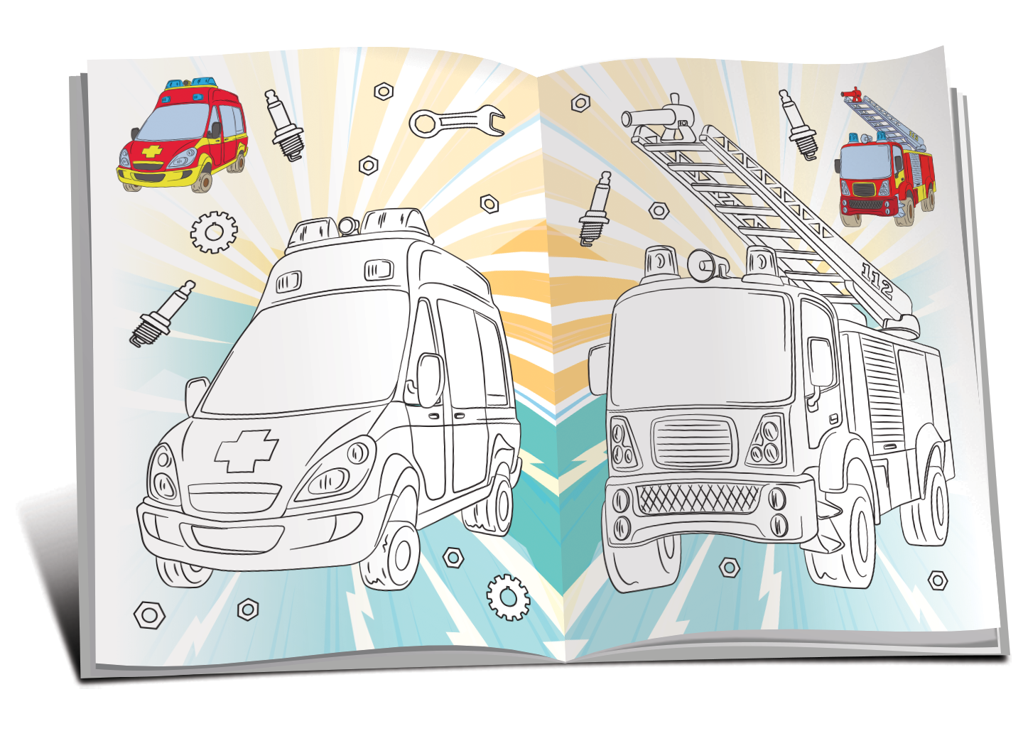 Marea carte de colorat. Automobile & Roboti