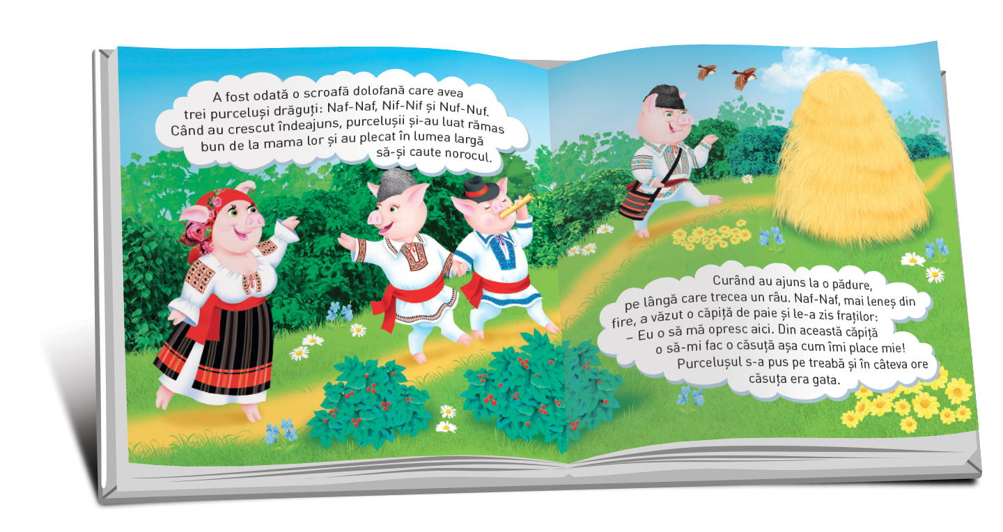 Cărți mici pentru pici. Cei 3 purceluși