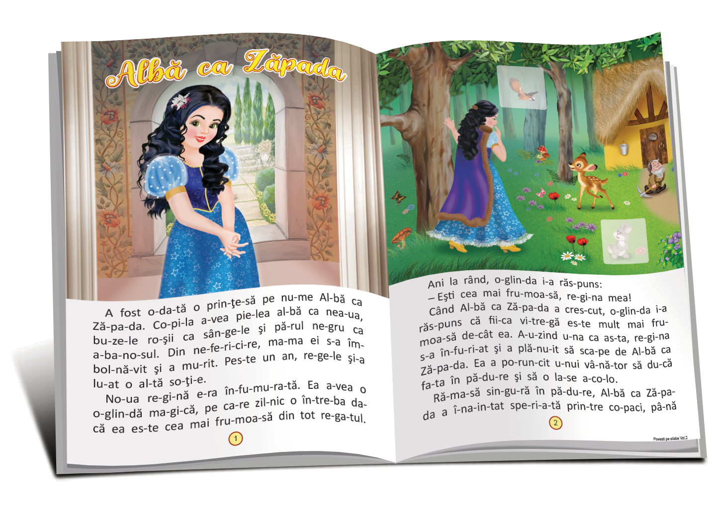 5 Povești pe silabe (70 autocolante)