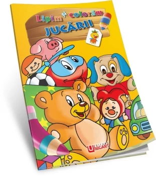 Lipim și colorăm - Jucării