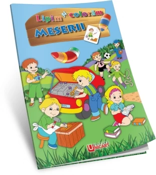 Lipim și colorăm - Meserii