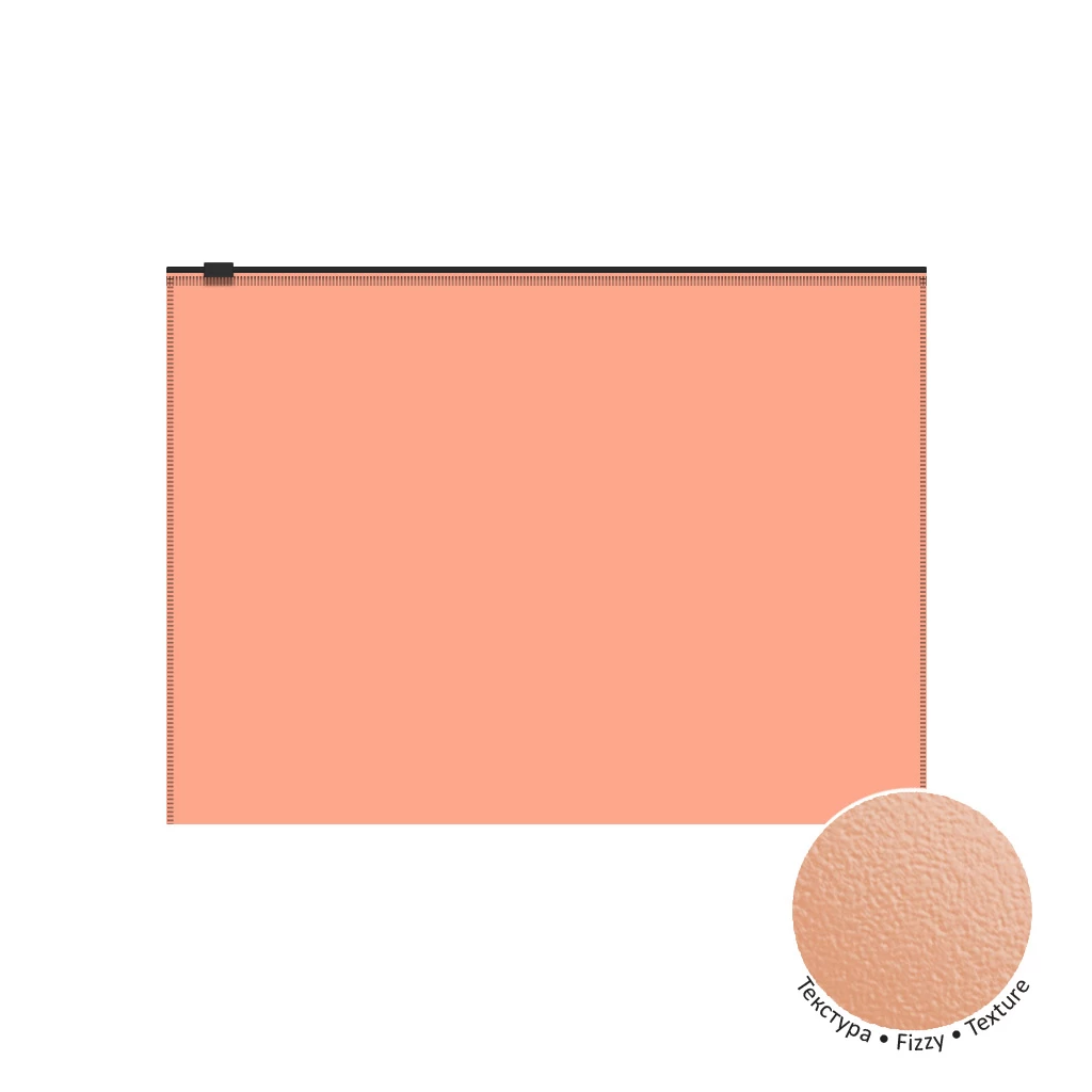 Mapa plastic A4 cu fermoarErichKrause® Fizzy Neon, A4, 140 mcm, semitransparent, asortiment