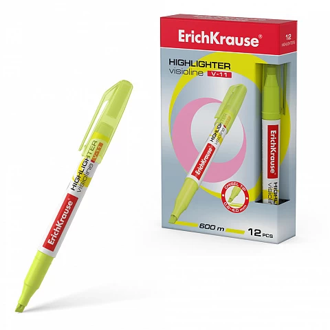 Marker evidentiator  ErichKrause® Visioline V-11, galben
