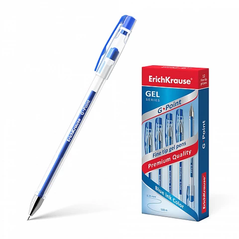 Pix cu gel ErichKrause® G-Point, ink color: albastru