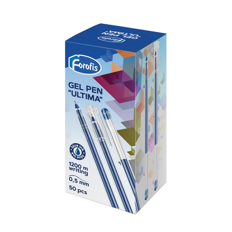 Pix cu gel albastru 0.5mm ""ULTIMA""