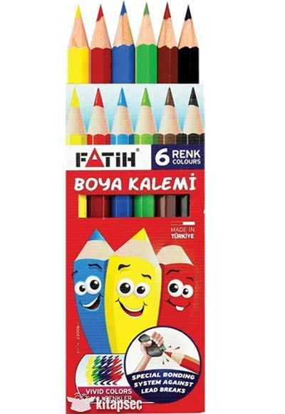 Creioane colorate scurte 6 culori