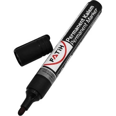Marker Permanent negru cu varf rotund Fatih