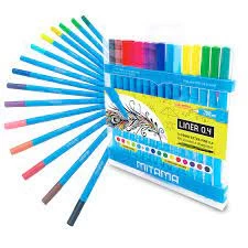 Fineliner Fluo 0.4mm, 15 cul.