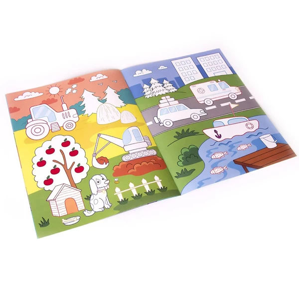 Раскраска для самых маленьких. Первые машинки