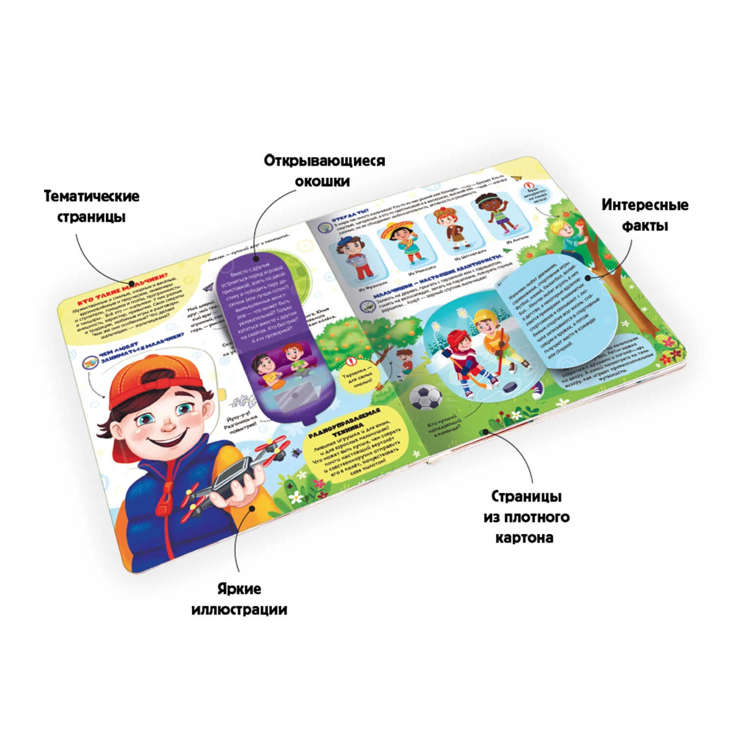 Книжка с окошками. Кто такие мальчики?