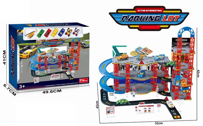 Parcare în set cu masinute