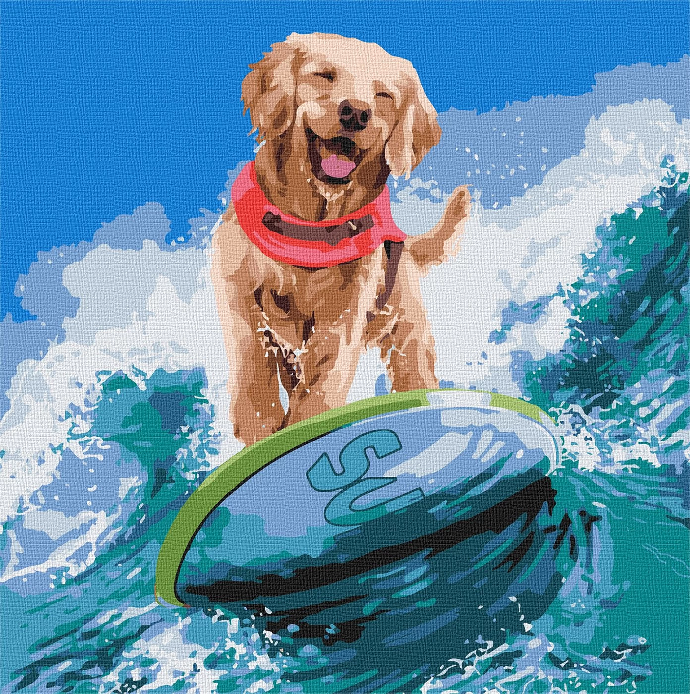 Tablou pe numere "Extrem de marin" 40x40cm KHO4468