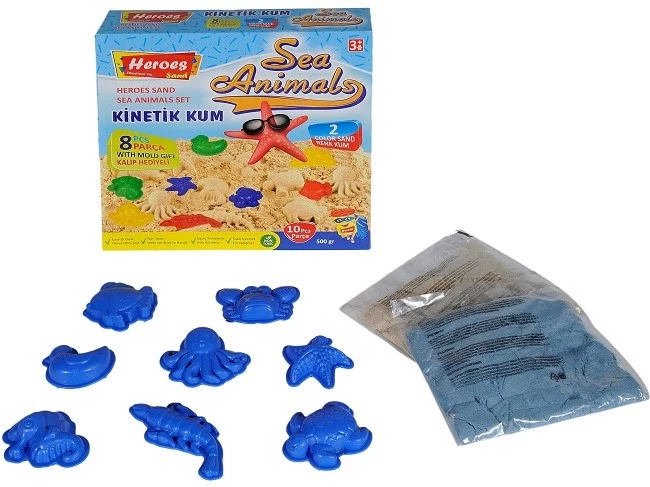 Nisip cinetic set Animale de mare  500 gr. Heroes KUM-040