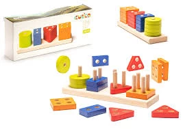 Sortator geometric din lemn (17piese)