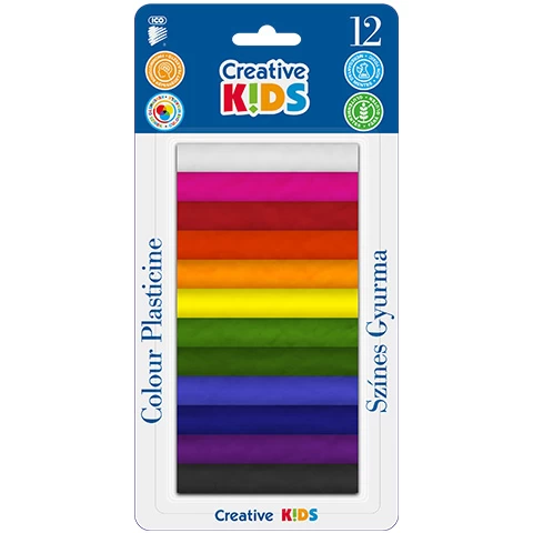 Plastilină 12 cul.Creative Kids ICO
