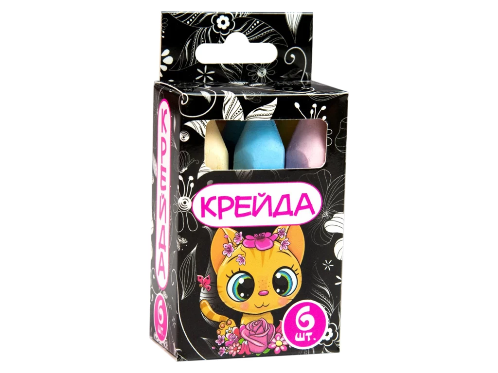 Cretă 6 buc. div.cul