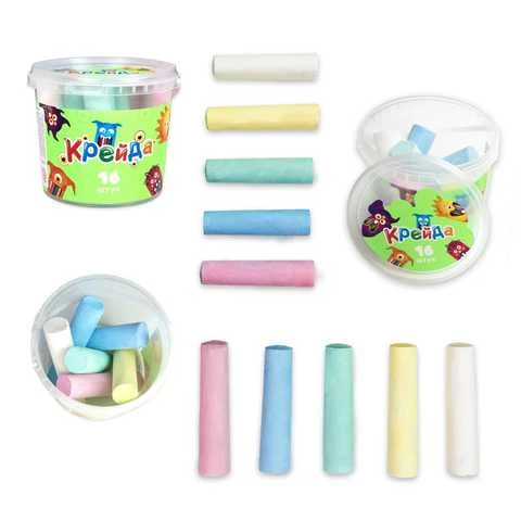 Cretă Mare Rotundă 16 buc.