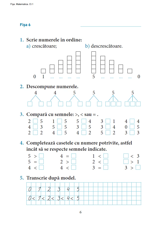 Excelează la matematică. clasa 1