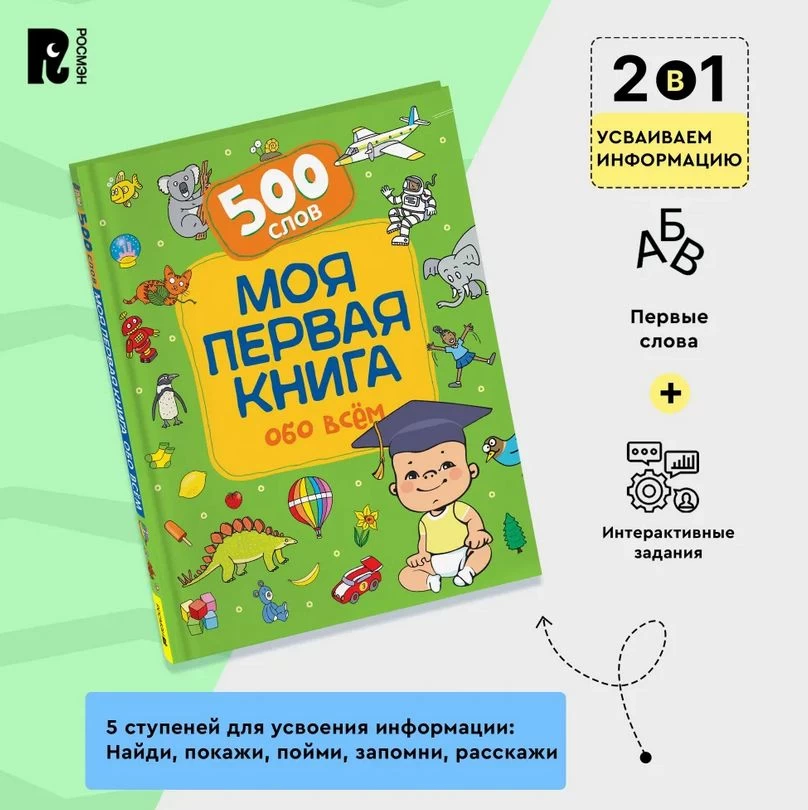Моя первая книга обо всем.  500 слов
