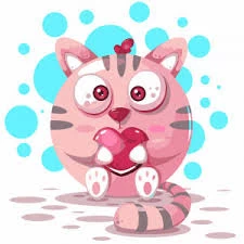 Tablou pe numere 30x30 cm "Miau Miau"