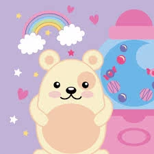 Tablou pe numere 30x30 cm "Ursulet Simpatic"