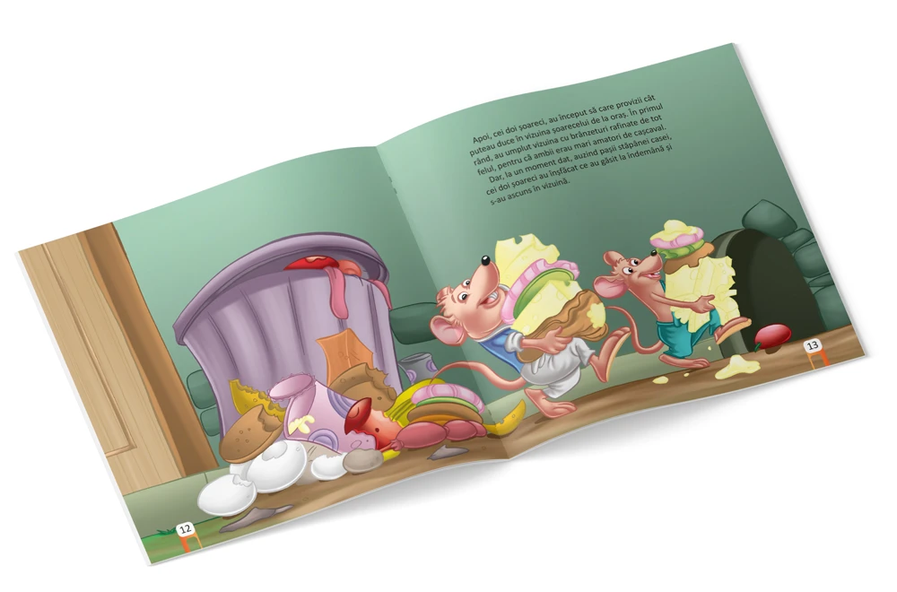 Citesc cu drag. Șoarecele de la țară și șoarecele de la oraș