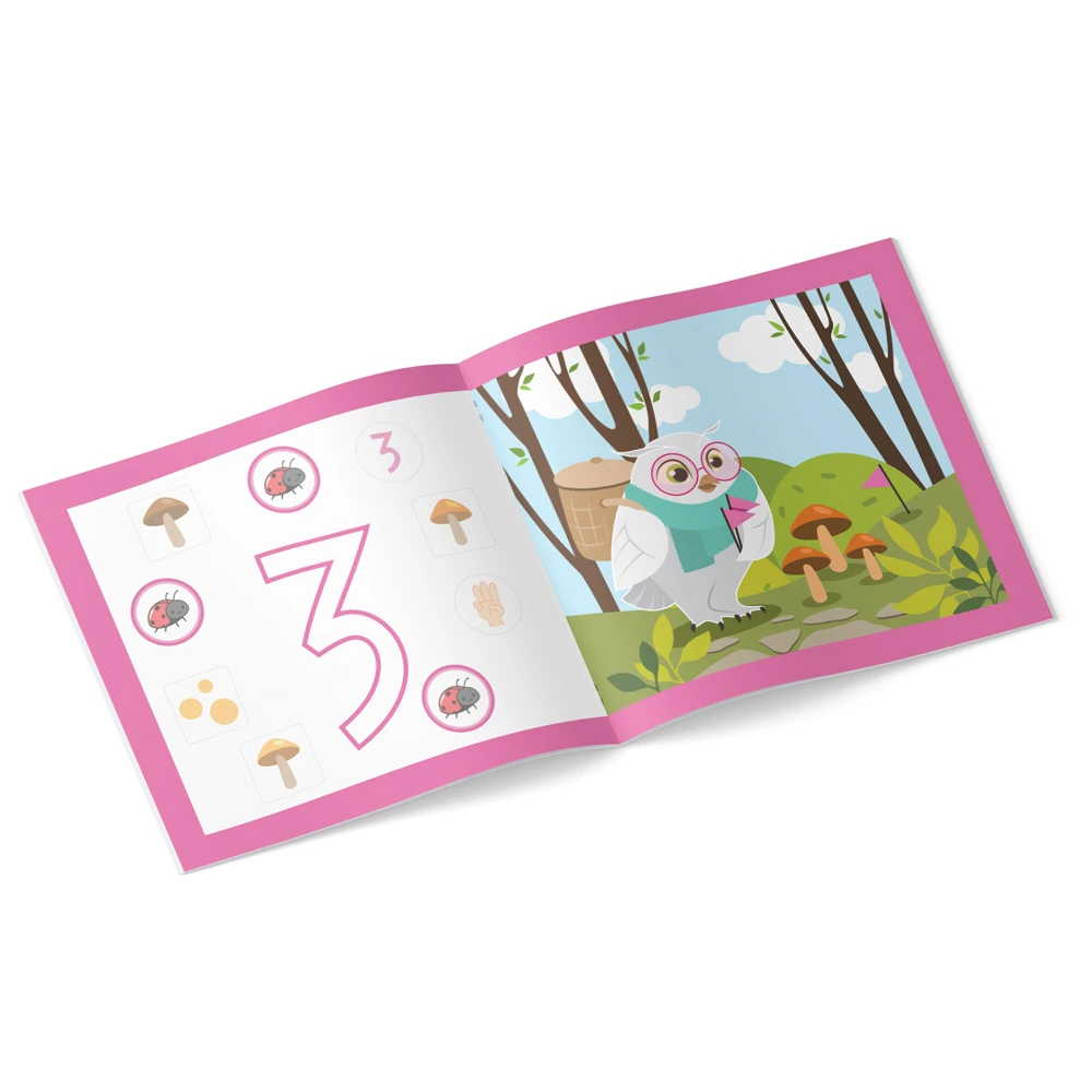 Lipește autocolante. În lumea cifrelor