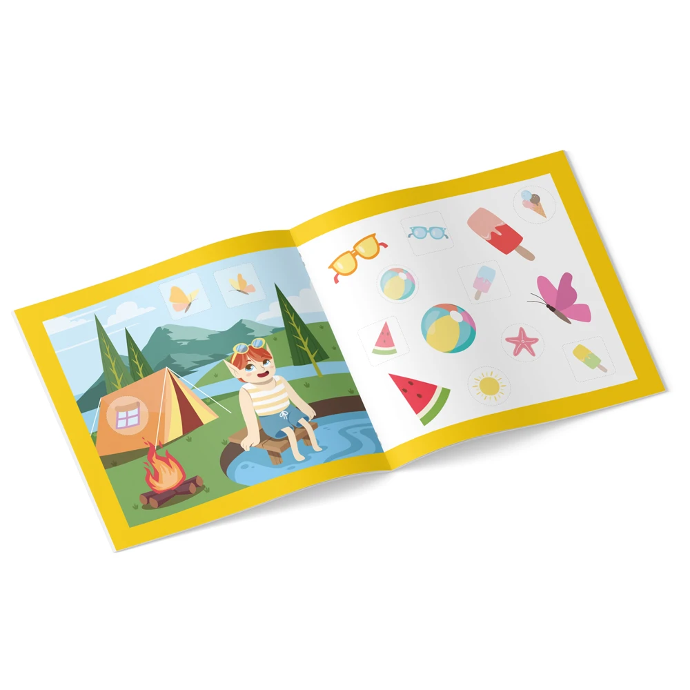 Lipește autocolante. Anotimpuri