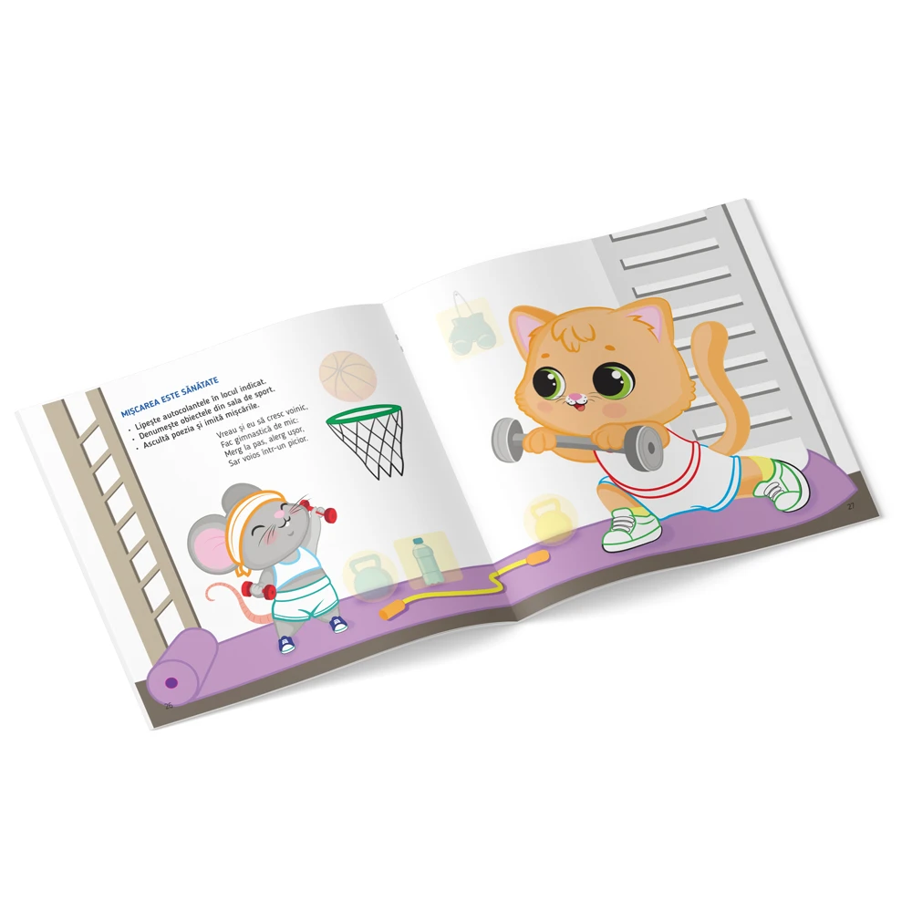 Cresc sănătos, cu autocolante (3+)