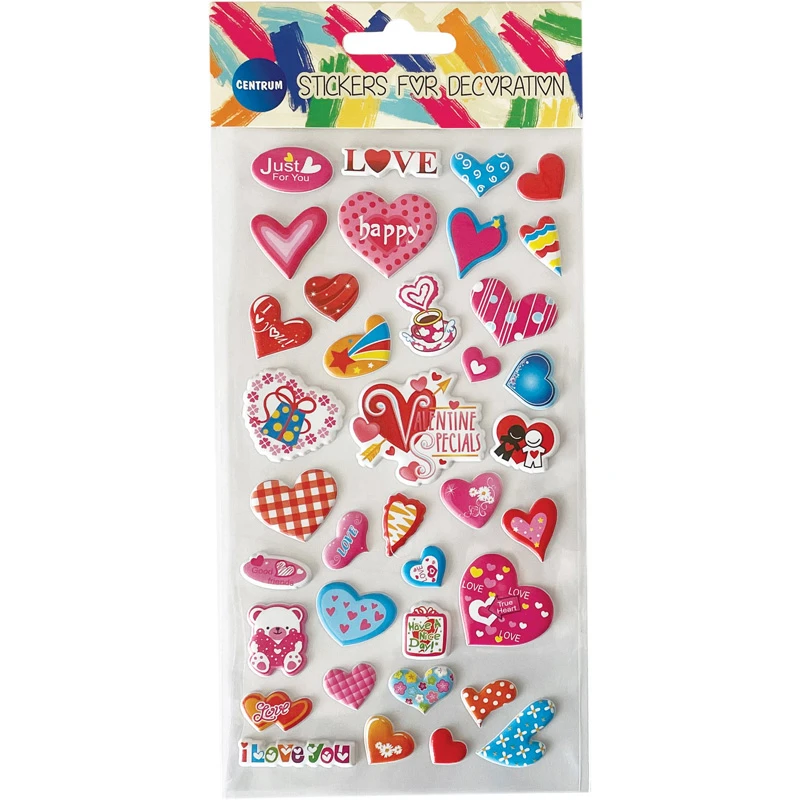 Abtibilduri decorative LOVE Puffy