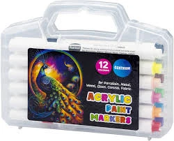 Markere acrilice set.12 cul