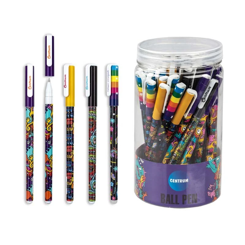 Pix gel cu radiera MONSTER albastru 0,5mm