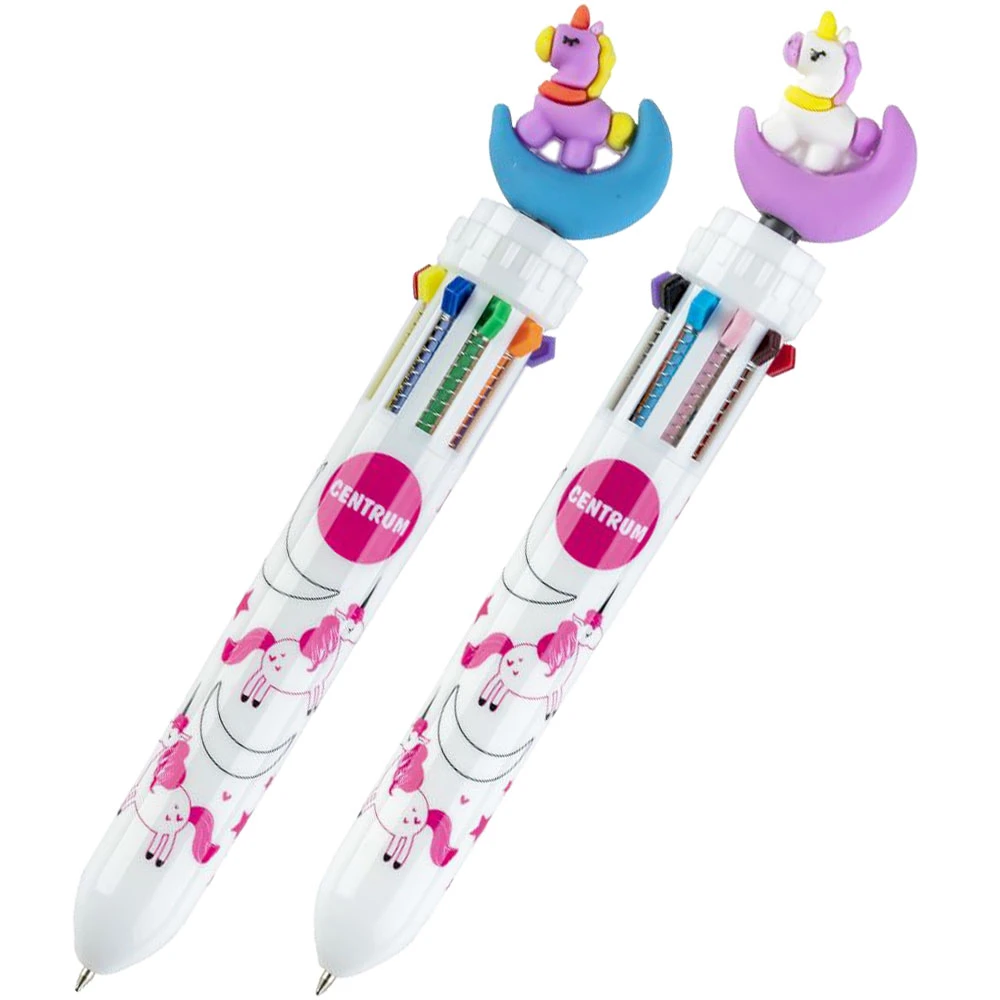 Pix retractibil 10 culori Unicorn 0.7mm