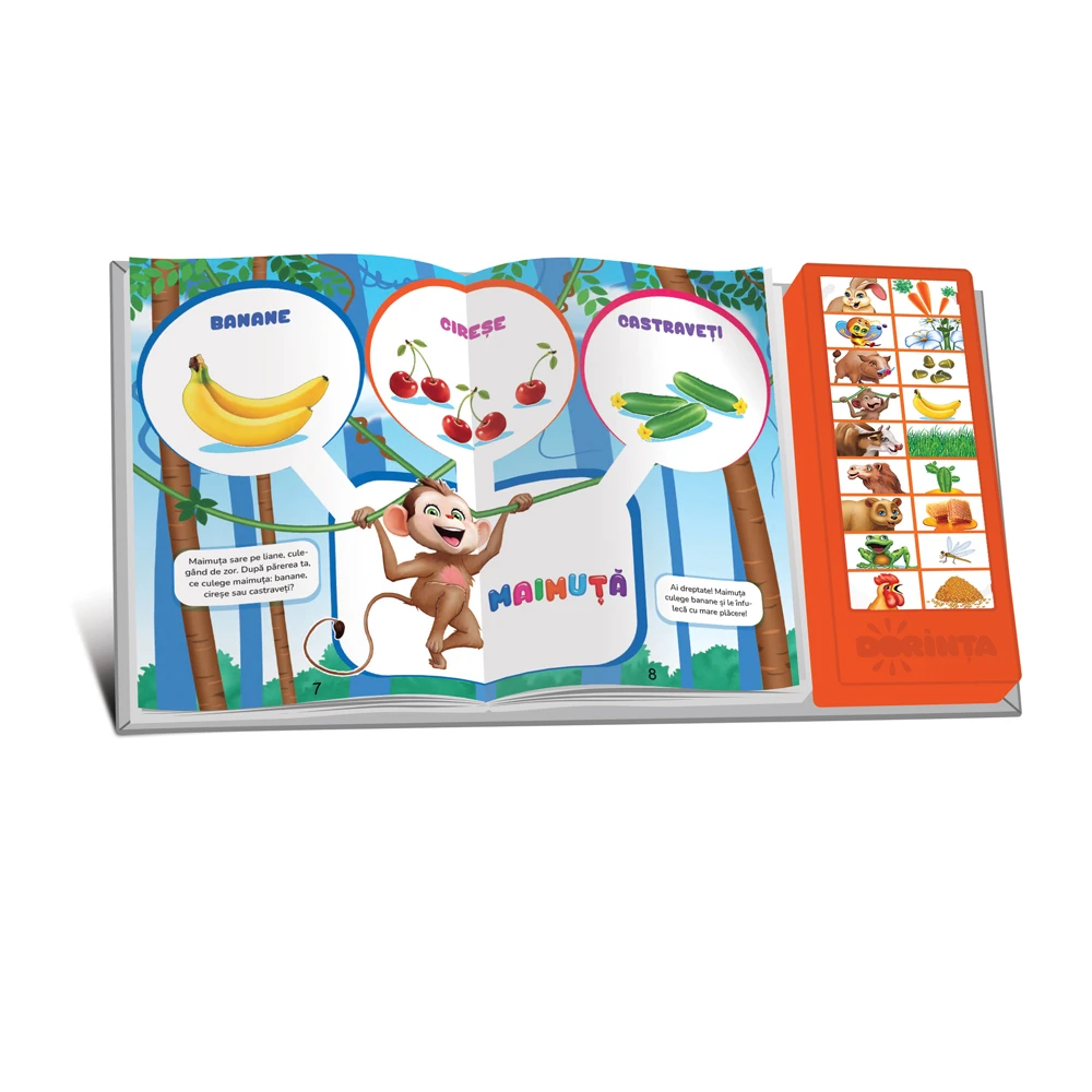 Carte cu sunete. Cine ce mănâncă