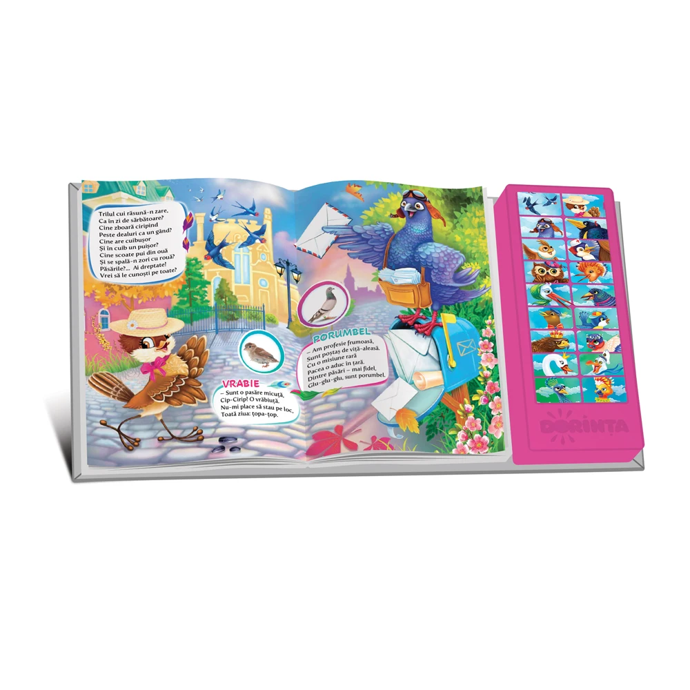 Carte cu sunete. Păsări