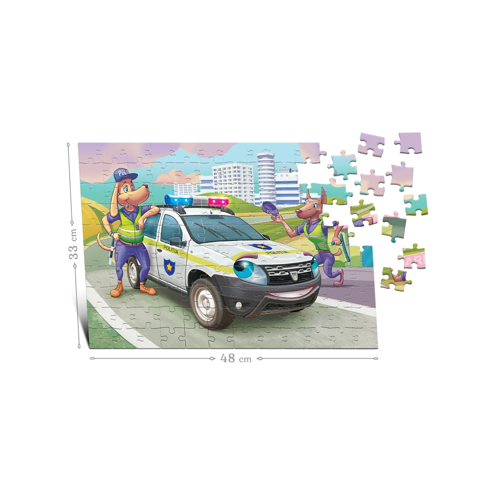Puzzle Mașina de Poliție 120ps.