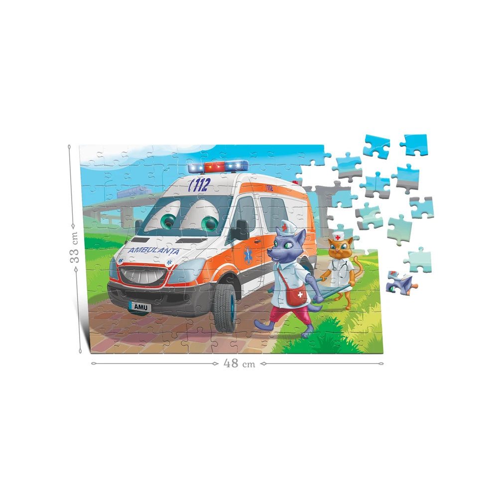 Puzzle Ambulanța 120ps.